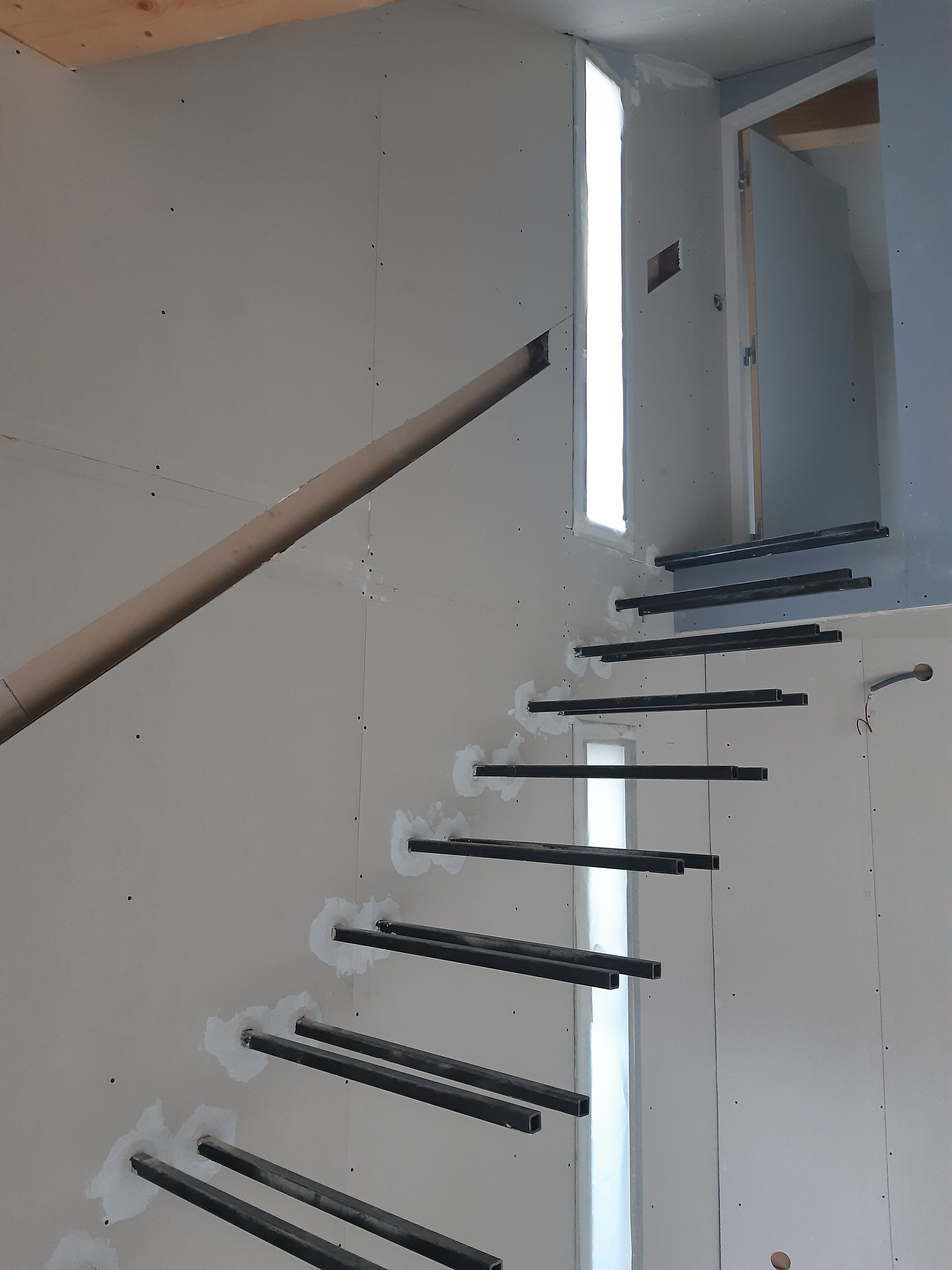 Encastrement structure escalier