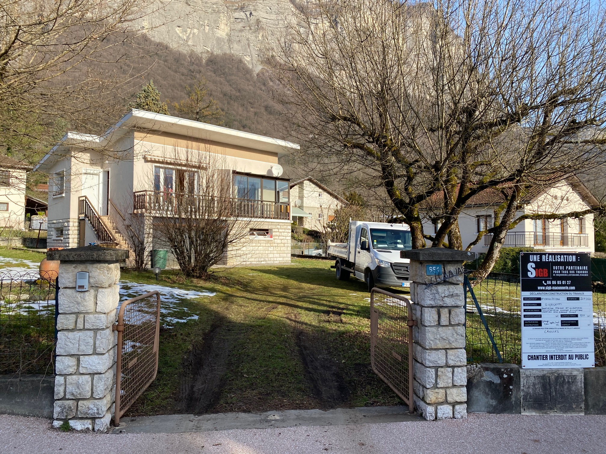 Début des travaux