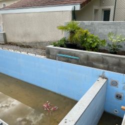 Cascade en cours de travaux