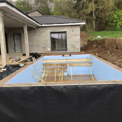 Coulage des murs et plage