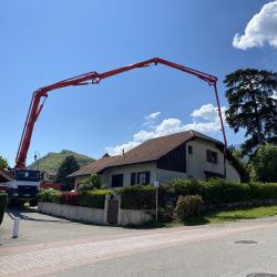 Coulage avec camion pompe 42m