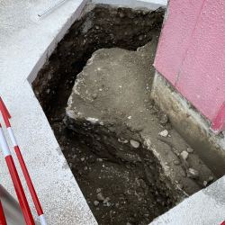 Fondations terrassées