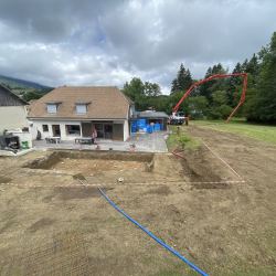 Coulage de la dalle de fond