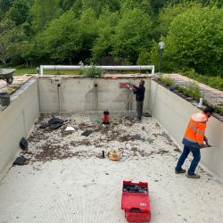 Percements pour installation des nouveaux réseaux