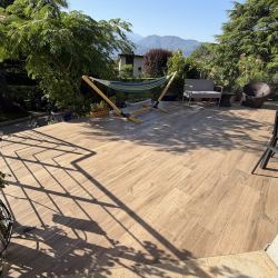 Terrasse carrelée