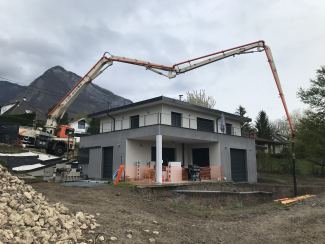 Coulage de la dalle de fond