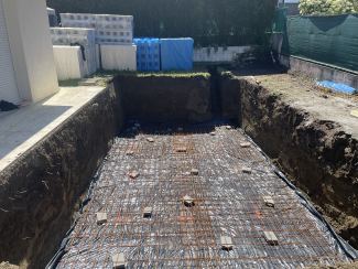 Préparation du dallage