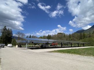 Ombrière terminée