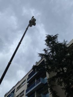 Evacuation de gravats en bigbag à la grue