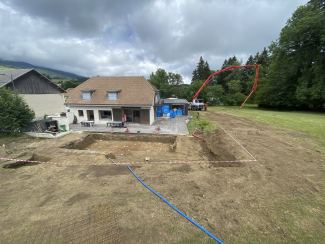 Coulage de la dalle de fond