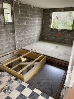 Création d'une trémie pour futur escalier