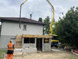 Coulage béton