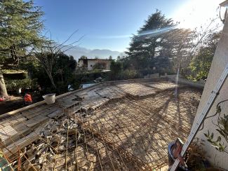 Terrasse avant coulage