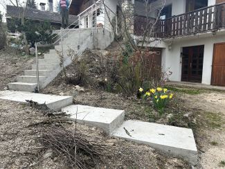 Escalier coulé