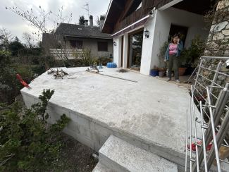 Terrasse coulée